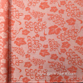 Orange Silk Print Upholstery Jacquard Fabric